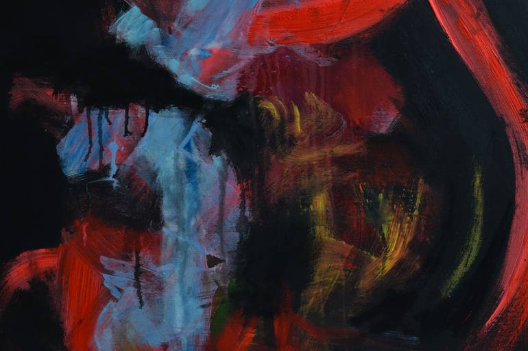 Original Abstract Expressionism Abstract Painting by Sebastian Merk