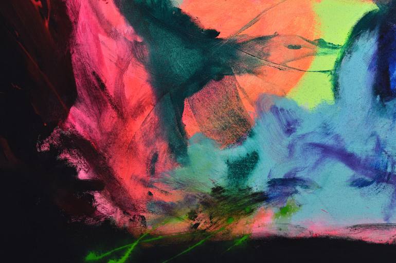 Original Abstract Expressionism Abstract Painting by Sebastian Merk