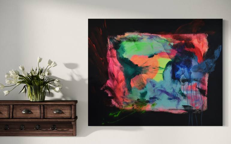 Original Abstract Expressionism Abstract Painting by Sebastian Merk