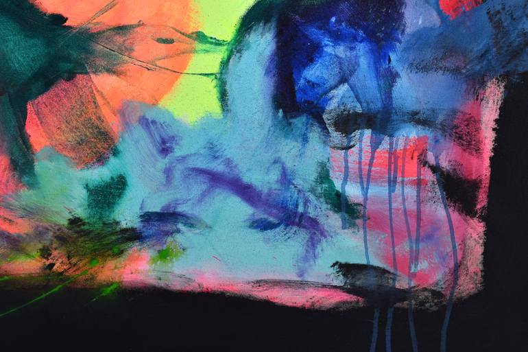 Original Abstract Expressionism Abstract Painting by Sebastian Merk
