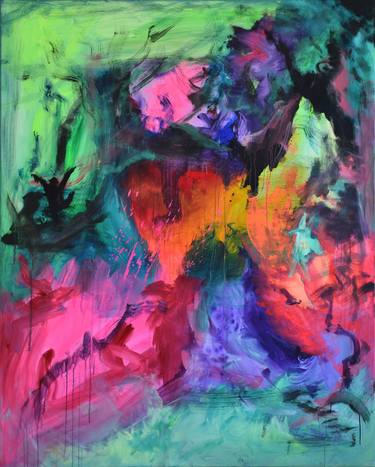Original Abstract Expressionism Abstract Painting by Sebastian Merk