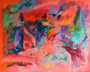 Original Abstract Expressionism Abstract Painting by Sebastian Merk