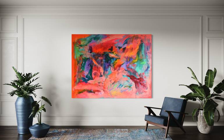 Original Abstract Expressionism Abstract Painting by Sebastian Merk
