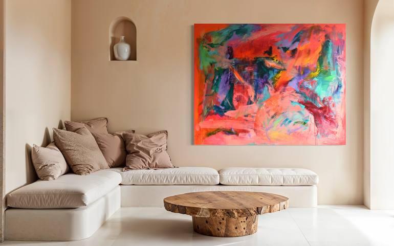 Original Abstract Expressionism Abstract Painting by Sebastian Merk