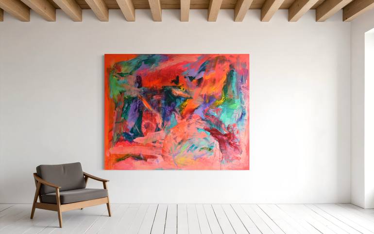 Original Abstract Expressionism Abstract Painting by Sebastian Merk