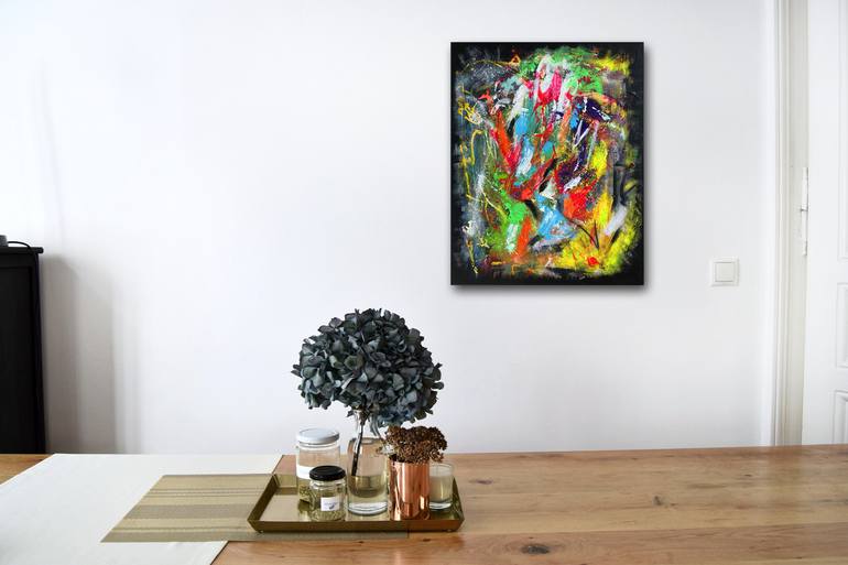 Original Abstract Expressionism Abstract Painting by Sebastian Merk