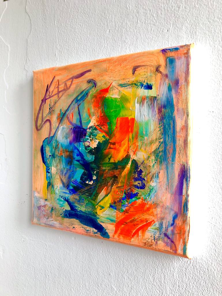 Original Abstract Expressionism Abstract Painting by Sebastian Merk