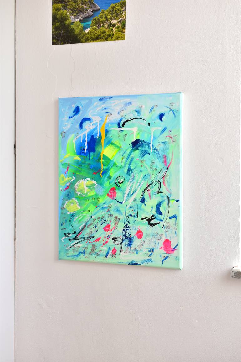 Original Modern Abstract Painting by Sebastian Merk