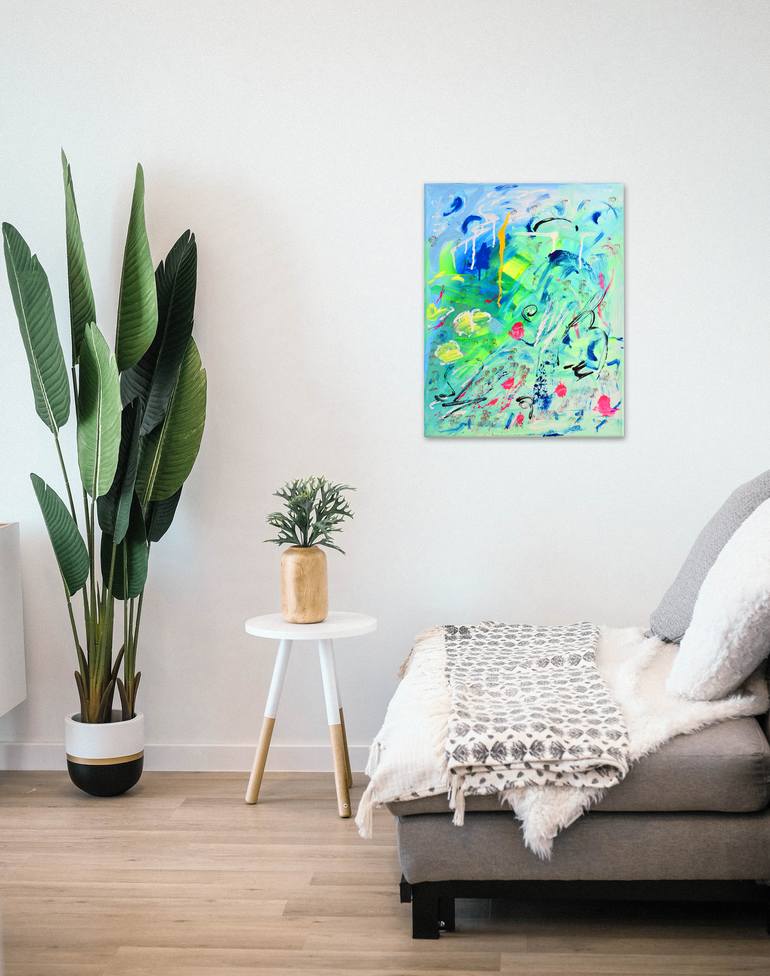 Original Modern Abstract Painting by Sebastian Merk