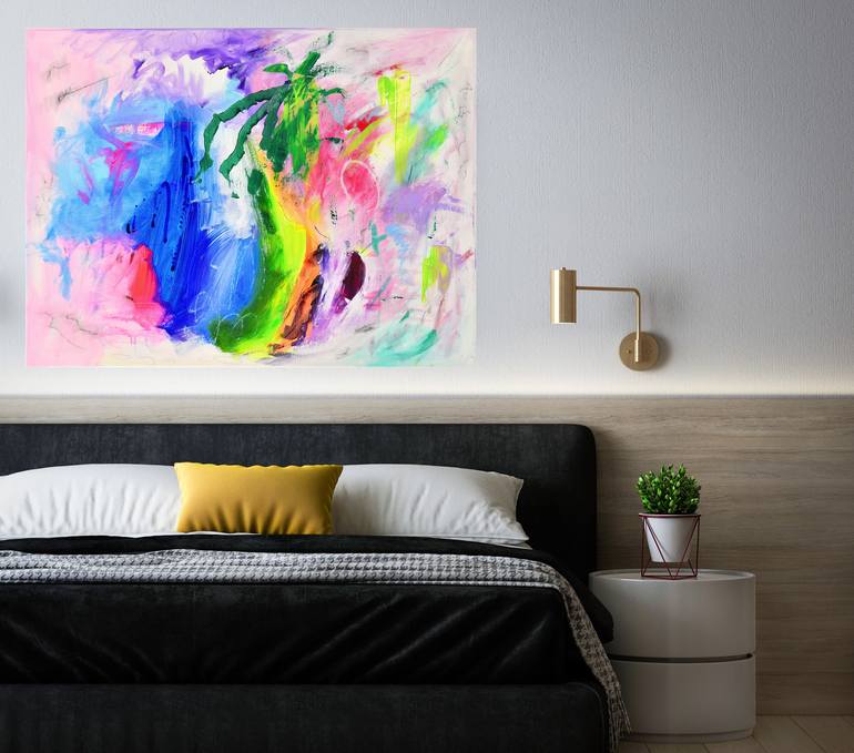 Original Abstract Expressionism Abstract Painting by Sebastian Merk