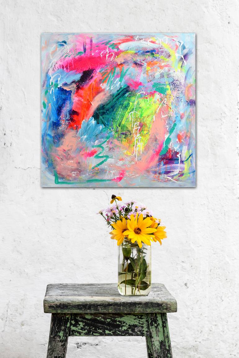 Original Abstract Expressionism Abstract Painting by Sebastian Merk