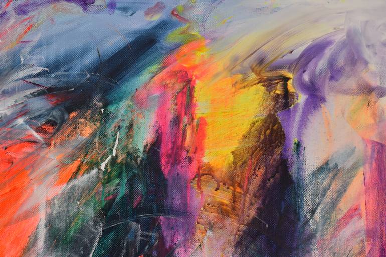 Original Abstract Expressionism Abstract Painting by Sebastian Merk