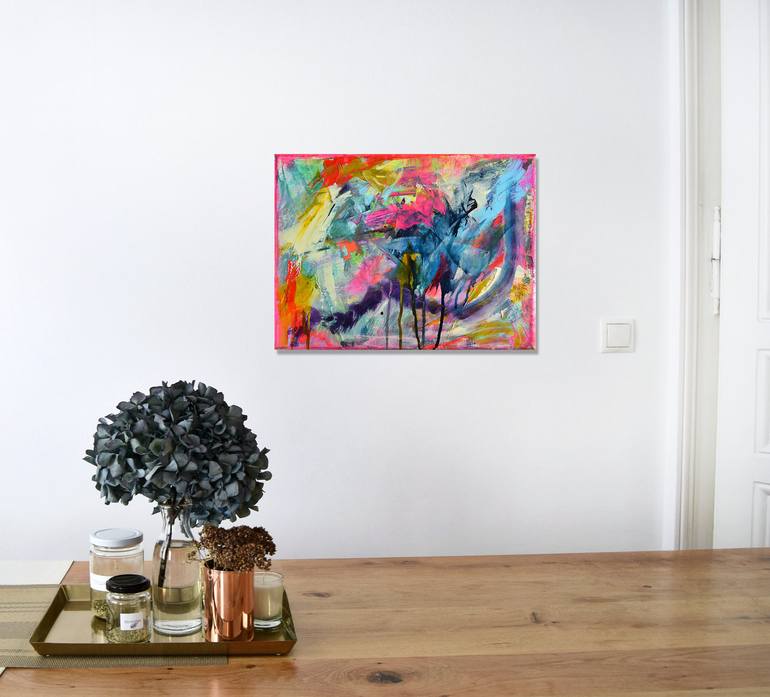 Original Abstract Expressionism Abstract Painting by Sebastian Merk