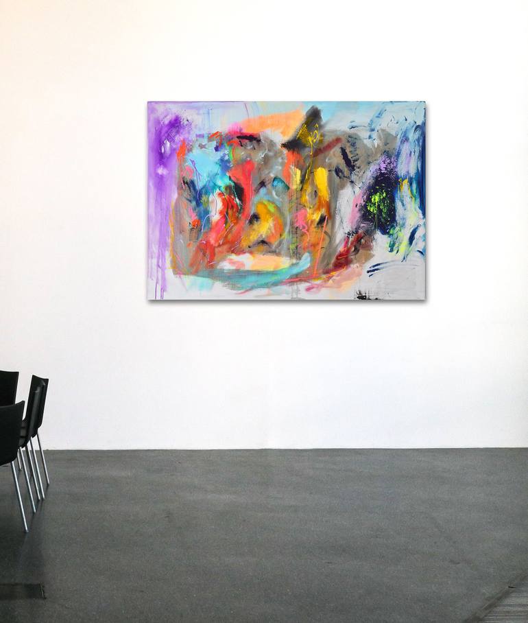 Original Abstract Expressionism Abstract Painting by Sebastian Merk