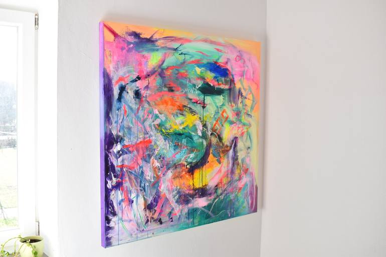 Original Abstract Expressionism Abstract Painting by Sebastian Merk