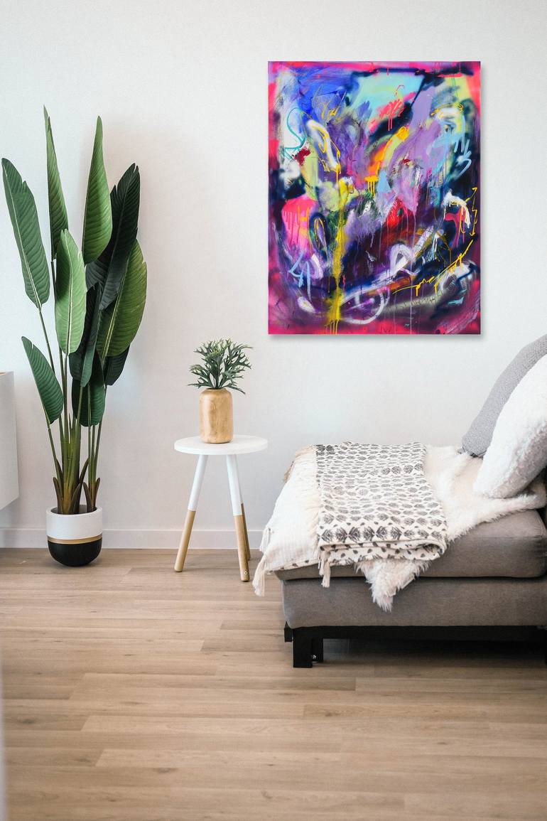 Original Street Art Abstract Painting by Sebastian Merk