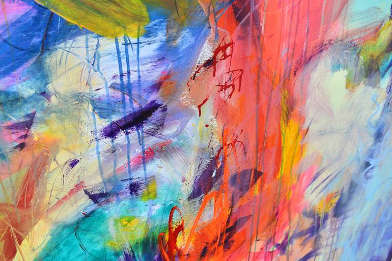 Original Abstract Expressionism Abstract Painting by Sebastian Merk