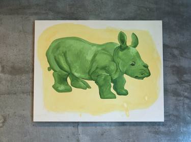 Baby rhino thumb