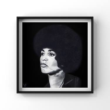 Fro Girl - 40 x 40cm Limited Edition of 25 thumb