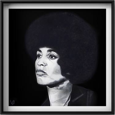 Fro Girl - 70 x 70cm - Limited Edition of 1 thumb