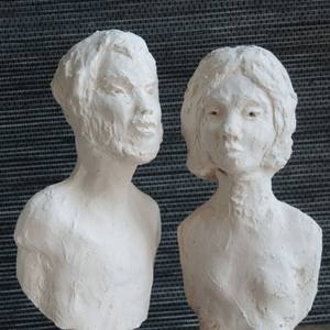 Sculpture, Têtes blanches : Conversations