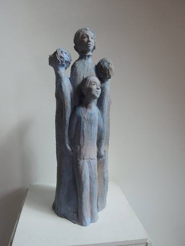 Original Figurative People Sculpture by Catherine Zivi