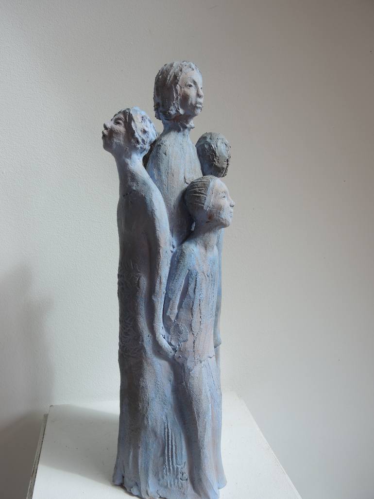 Original Contemporary People Sculpture by Catherine Zivi