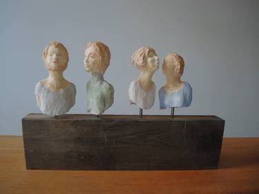 Original Figurative People Sculpture by Catherine Zivi