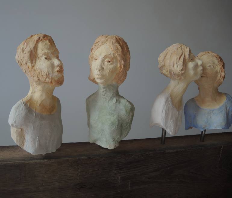 Original Contemporary People Sculpture by Catherine Zivi