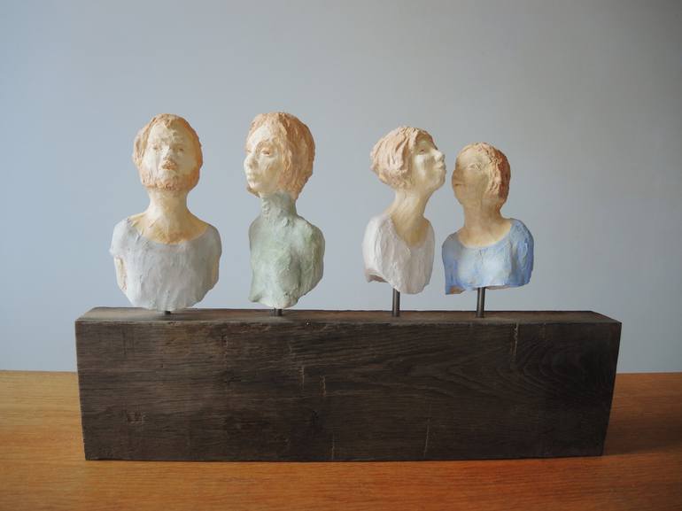 Original Contemporary People Sculpture by Catherine Zivi