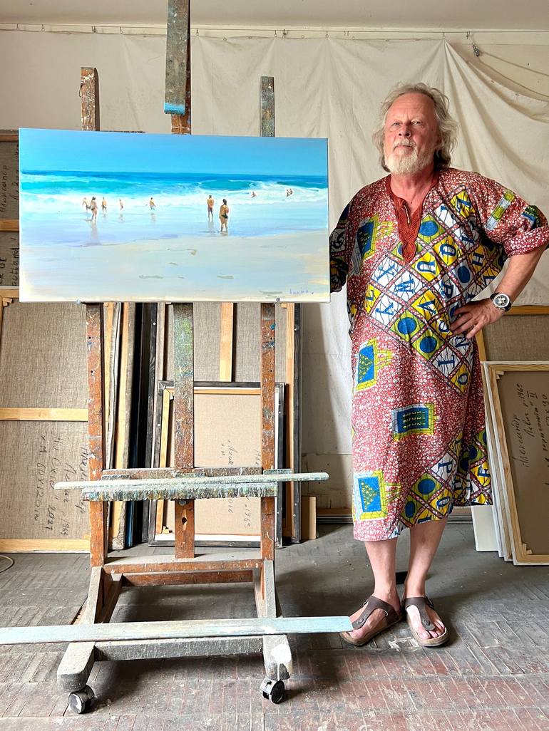 Original Beach Painting by Alexander Levich
