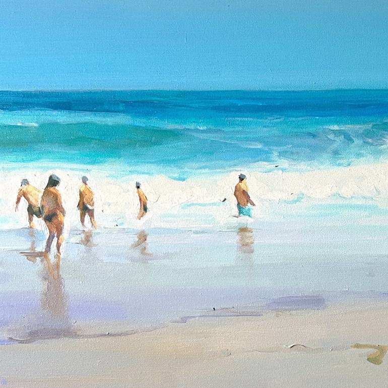 Original Figurative Beach Painting by Alexander Levich
