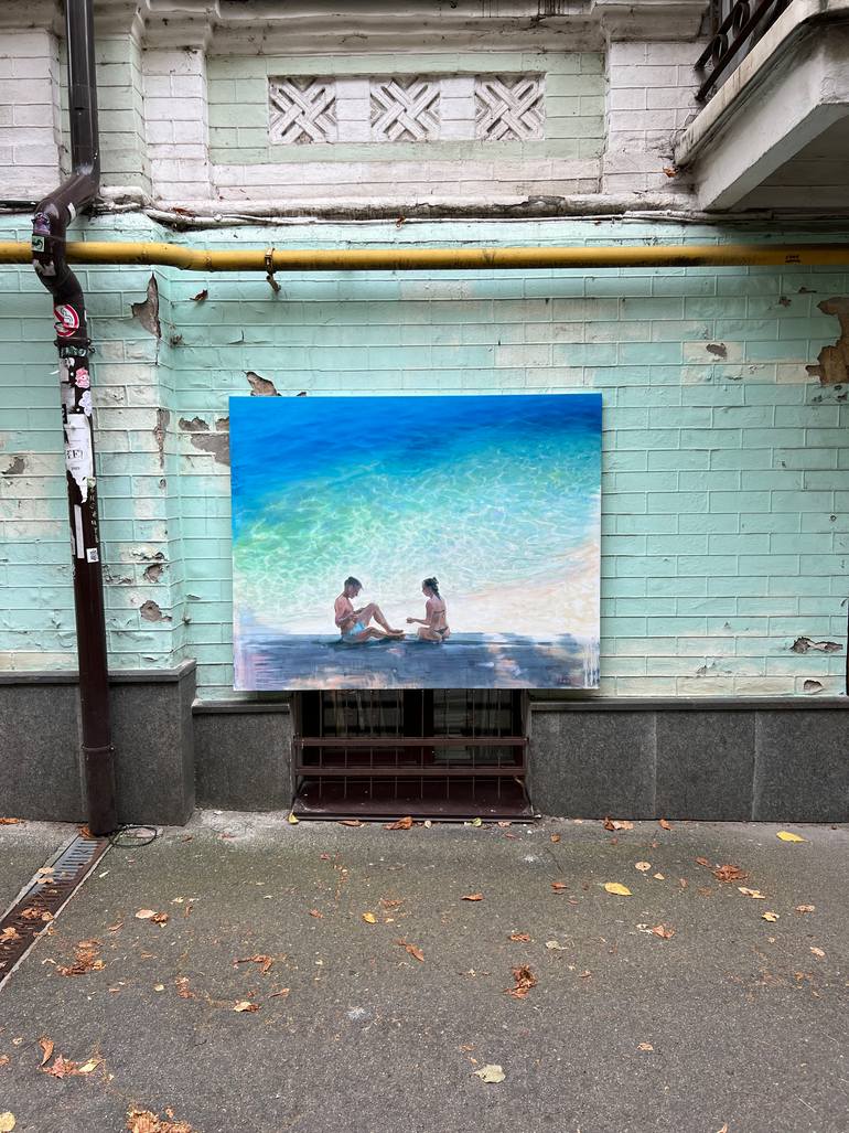 Original Figurative Seascape Painting by Alexander Levich