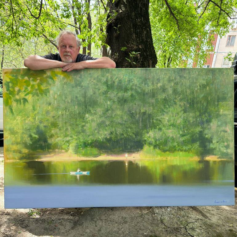Original Figurative Landscape Painting by Alexander Levich
