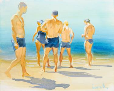 Print of Beach Paintings by Alexander Levich