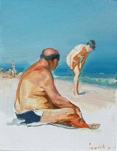 Print of Realism Beach Paintings by Alexander Levich
