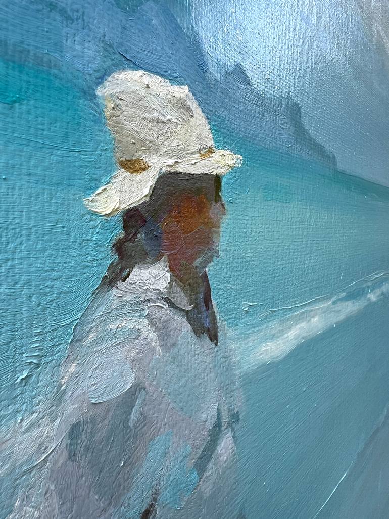 Original Figurative Beach Painting by Alexander Levich