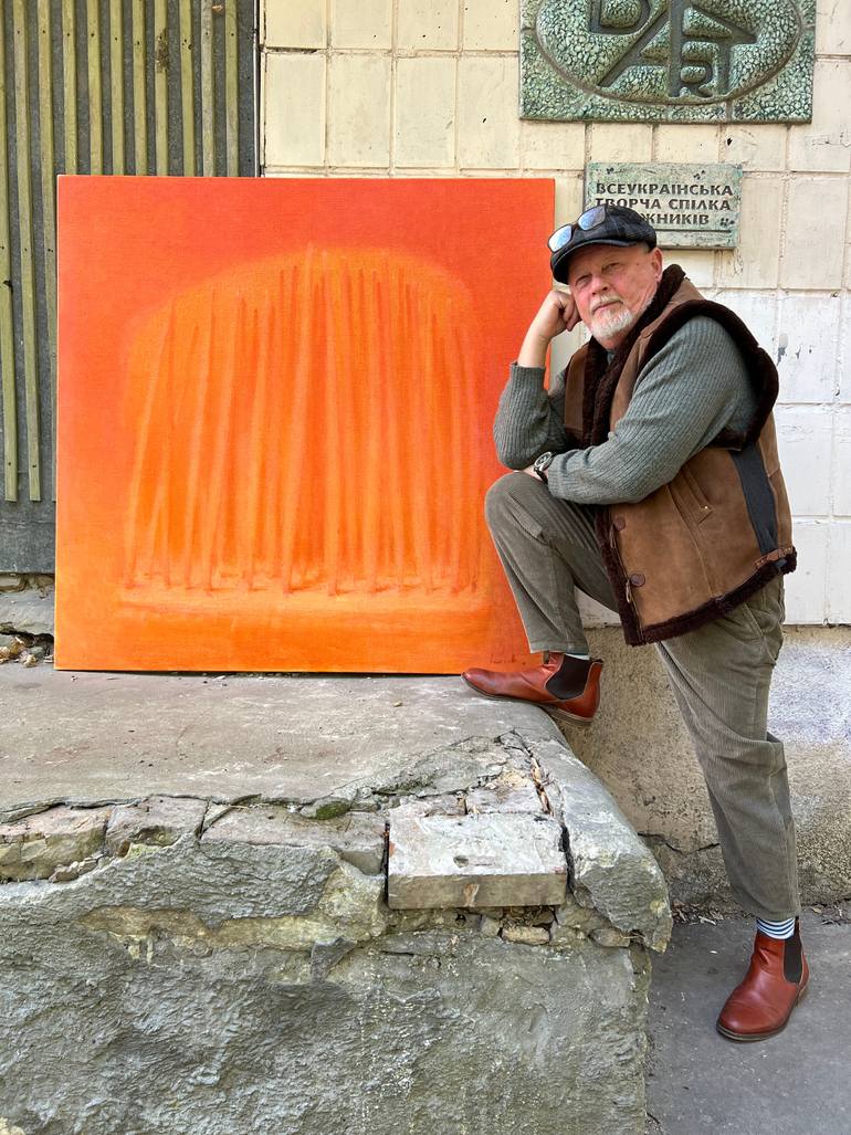 Original Minimalism Abstract Painting by Alexander Levich