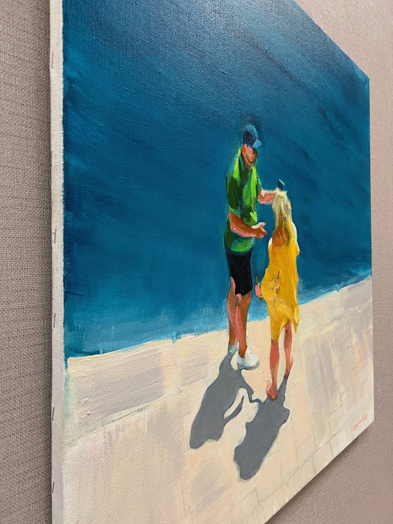 Original Impressionism People Painting by Alexander Levich