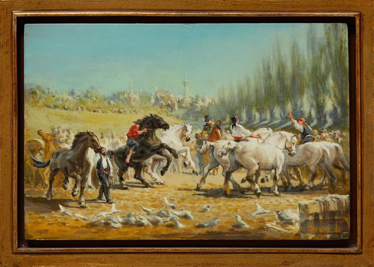 Original Figurative Animal Painting by Alexander Levich