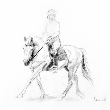 Print of Figurative Horse Drawings by Alexander Levich