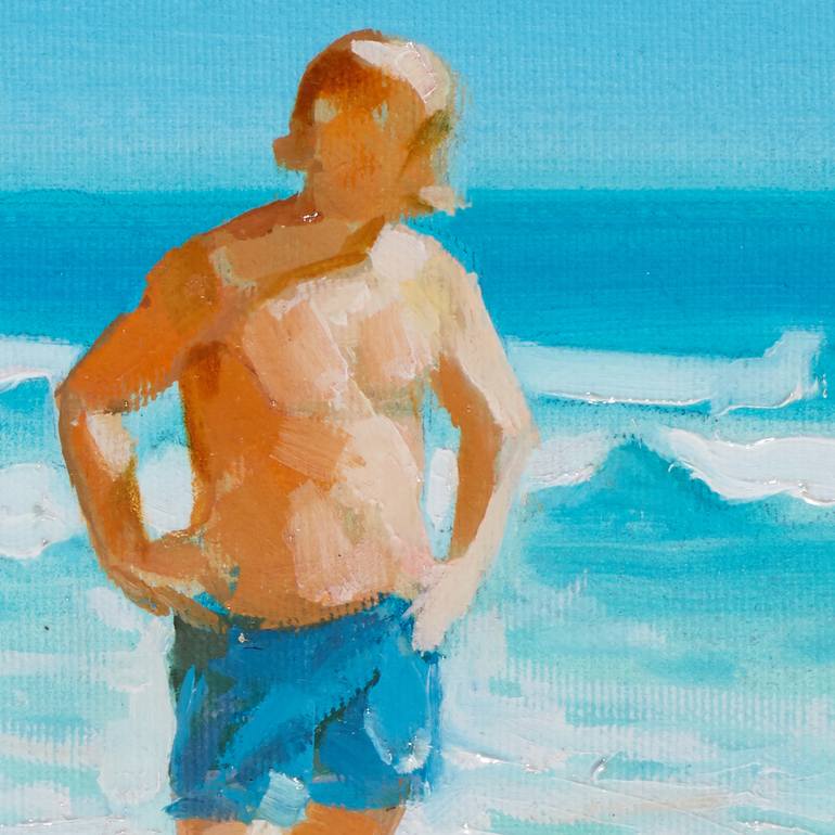 Original Realism Men Painting by Alexander Levich