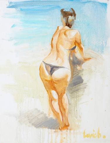 Original Figurative Women Paintings by Alexander Levich