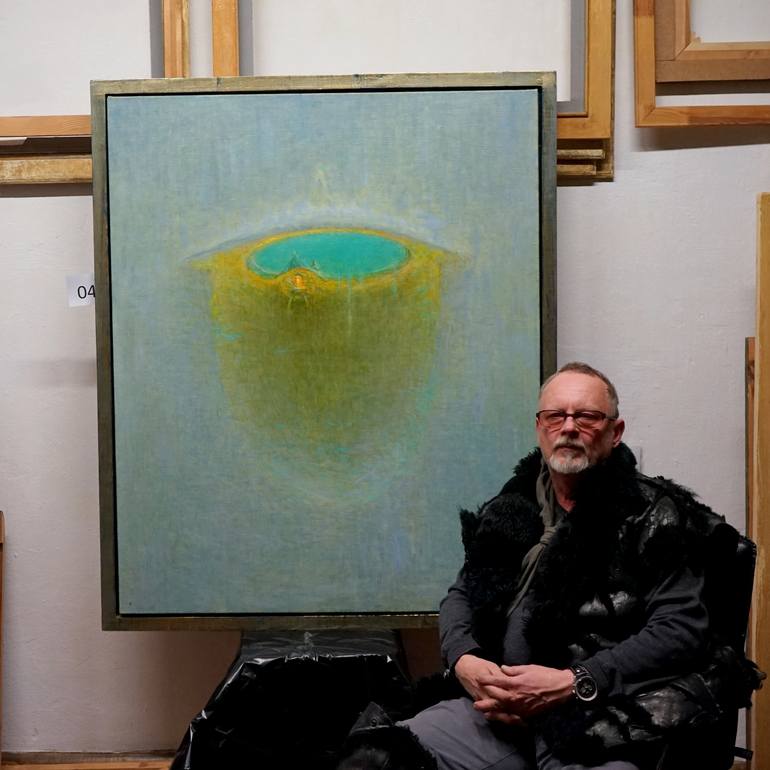Original Abstract Love Painting by Alexander Levich