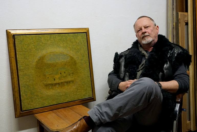 Original Abstract Expressionism Abstract Painting by Alexander Levich