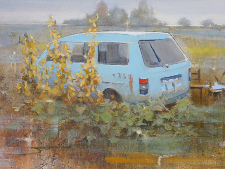 Original Impressionism Car Painting by Alexander Levich