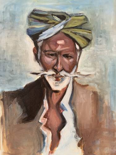 Original Figurative Portrait Paintings by Mehdi Ennaifer