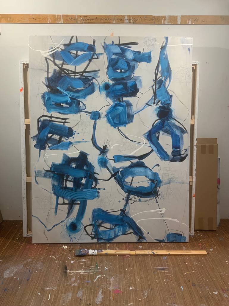 Original Abstract Expressionism Abstract Painting by Susanne Kirsch