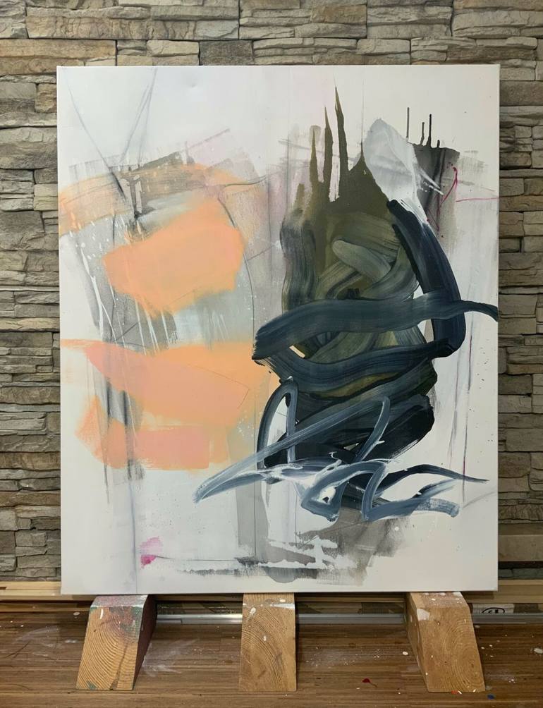 Original Abstract Expressionism Abstract Painting by Susanne Kirsch