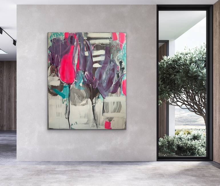 Original Abstract Expressionism Abstract Painting by Susanne Kirsch